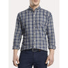 Peter Millar Gray Plaid Button Down Shirt XL Mountainside Beach Check Cotton