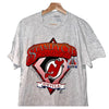 New Jersey Devils Logo Athletic NHL Stanley Cup Champions Sz. L Vintage 1995