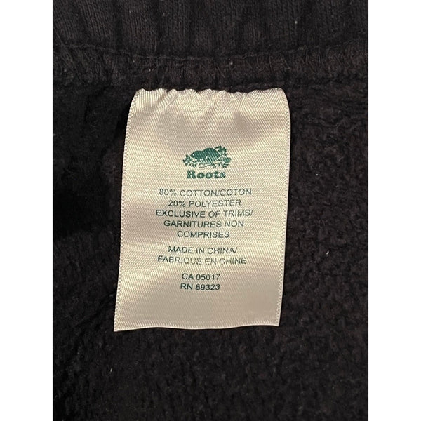 Roots Canada Sweatpants Men’s Large Navy Blue Open Leg Fleece Pants L/G