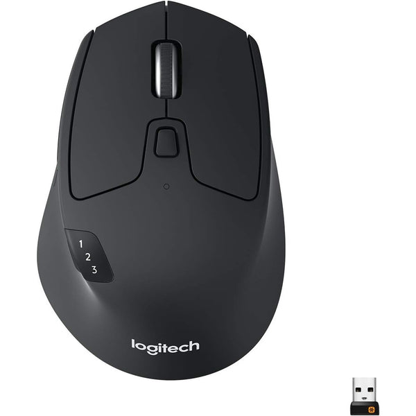 Logitech M720 Triathlon Wireless Bluetooth Mouse Black 910-006036 NIB