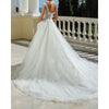 Justin Alexander 88117 V-Neck Straps Ball Gown Wedding Dress Sz. 16 (SAMPLE)