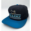 San Jose Sharks Starter Split Bar Snapback Hat Cap Vintage 90s NHL Rare Wool