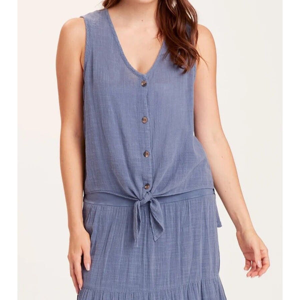 XCVI Wearables Gauze Minerva Tank Size Large