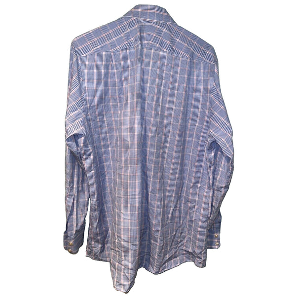 Charles Tyrwhitt Dress Shirt Non Iron Slim Fit Plaid Men's 16.5/35