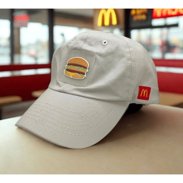 McDonald's Big Mac Patch Hat Adult Adjustable Strapback Employee Uniform Cap