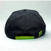 Monster Energy Snapback Hat Black Green Logo Cap Rare Underbrim Print OSFM