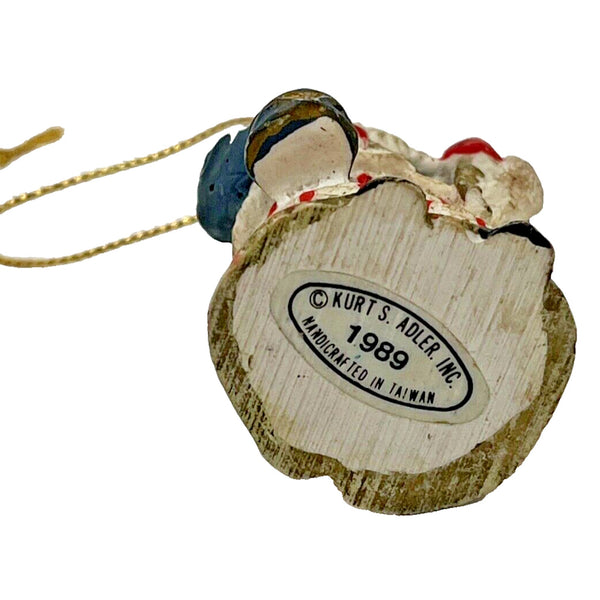 Kurt S Adler Wooden Toy Soldier Santa Captain Christmas Ornaments Lot Of 3