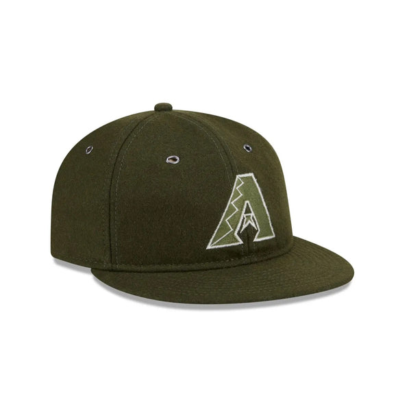 Arizona Diamondbacks New Olive Wool Retro Crown 59FIFTY Fitted Hat Sz. 7 1/2