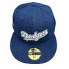 Los Angeles Dodgers Denim 1980 All Star Hat MLB New Era 59FIFTY Fitted Sz. 7 1/2
