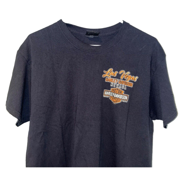 Harley Davidson Las Vegas Nevada Vintage Sign Sz. M Biker T Shirt