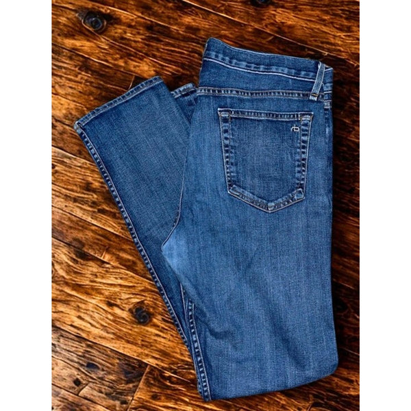 Rag & Bone Fit 2 Slim Jeans Throop Wash Mens 33x30 Stretch Denim EUC