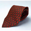 Paolo Gucci Silk Tie Vintage Made in Italy Red Geometric Equestrian 100% Silk