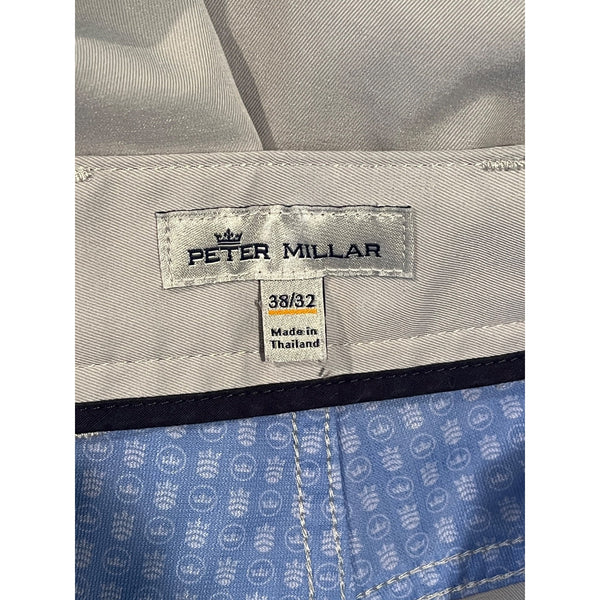 Peter Millar Crown Sport EB66 Performance Five Pocket Pants Mens 38x32 Grey NWOT