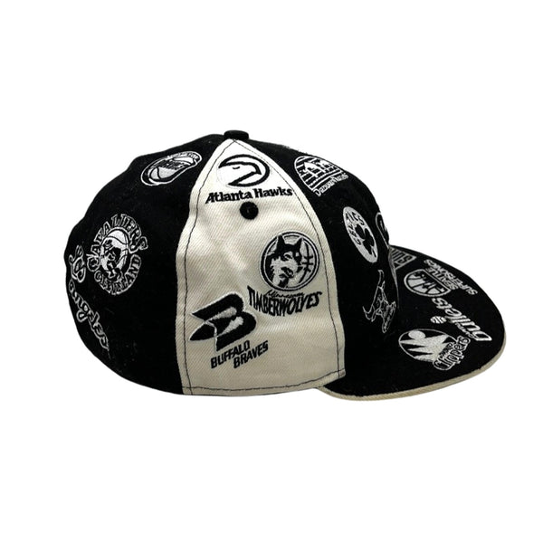 Hardwood Classics NBA Retro Logos New Era 59fifty All Over Fitted Cap Hat 7 3/4