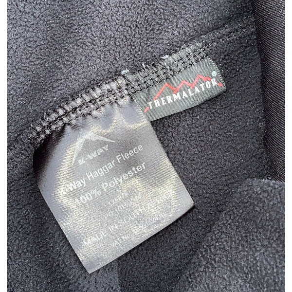 K-Way Haggar Fleece Jacket Men’s 2XL Black Thermalator Full Zip Outdoor Gear