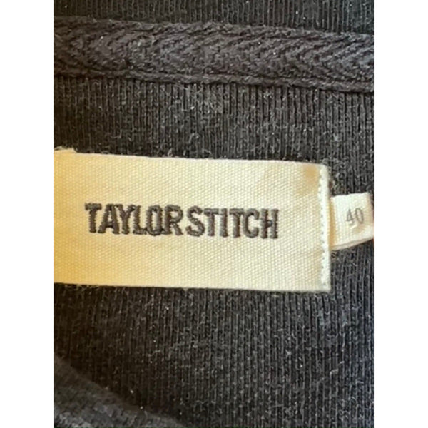Taylor Stitch Sunset Hoodie Black Indigo Terry Organic Cotton Mens Medium 40