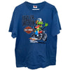 Harley Davidson Riding Caricature Chester Spring Pennsylvania Sz M Biker T Shirt