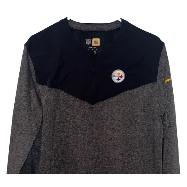 Pittsburgh Steelers Nike Team Issued Sideline Lockup Performance 1/4 Zip Top L