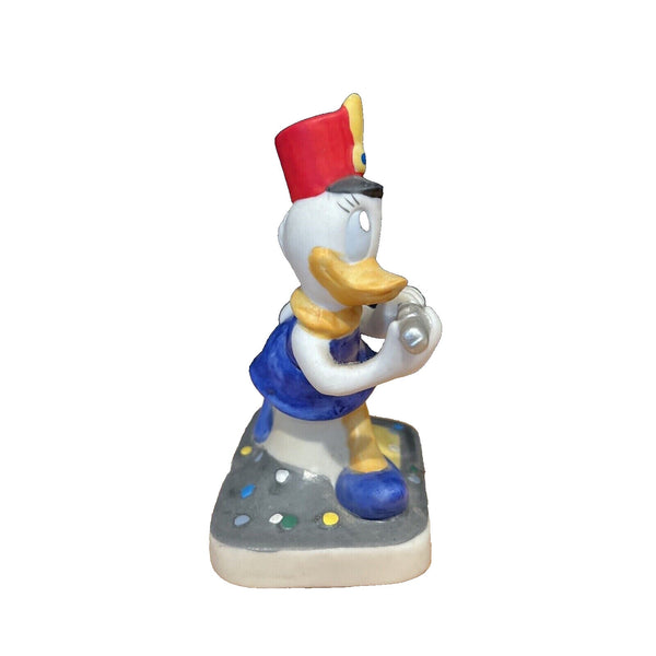 Disney Schmid Daisy Duck Marching Band Playing Flute - EUC - In Box Vintage