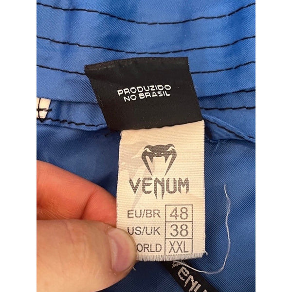 Venum MMA UFC Fight Shorts Men's Size 38 2XL Blue Black Training Grappling BJJ