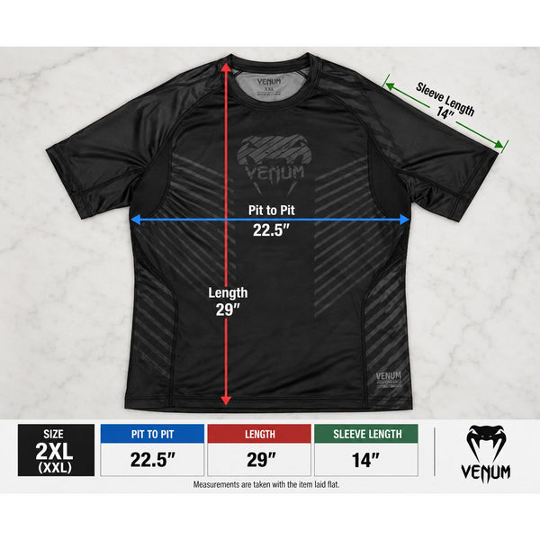 Venum Plasma Rashguard Compression Shirt Mens 2XL Black NWT MMA BJJ UFC Gym