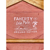 Faherty Isle Polo Shirt Mens M Salmon Organic Cotton Short Sleeve Casual Beach