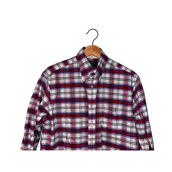 Charles Tyrwhitt Oxford Weave Dress Shirt Non Iron Slim Fit Check Men's Sz. M