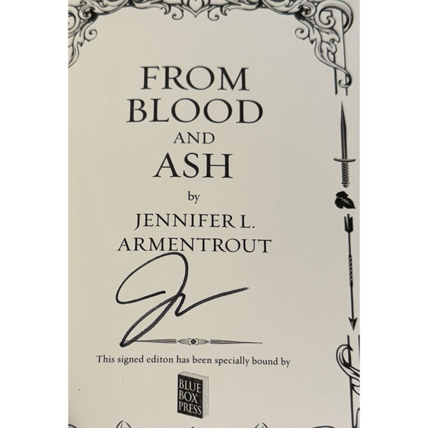 From Blood and Ash Jennifer L Armentrout Signed Special Edition HC Novel