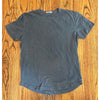 Buck Mason Curved Hem Slub Cotton T Shirt Sz. Small Blue Made in USA BM11001.102