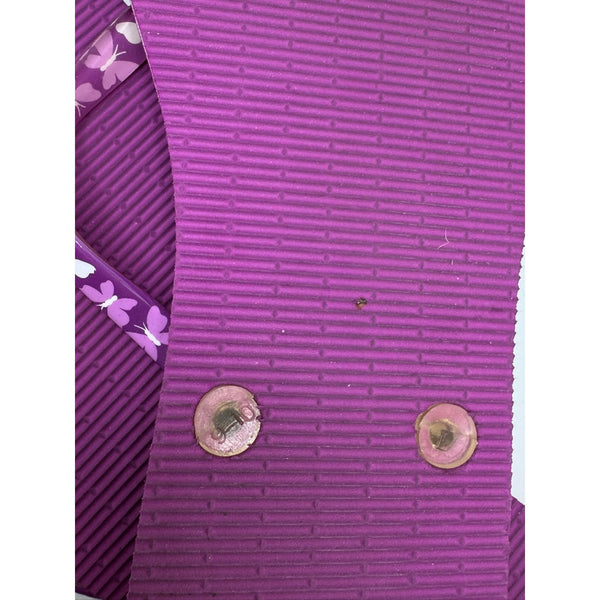 Vera Bradley Flip Flops Thong Sandal Wo's L 9-10 Flutterby Floral & Butterflies