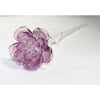 Waterford Fleurology Lavender Rose Crystal Sculpture 14.75" Jeff Leatham NIB