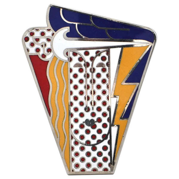 Roy Lichtenstein Modern Head Enamel Brooch Pendant 1968 Signed Ltd Ed 250 Rare