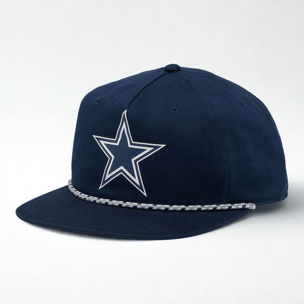 Dallas Cowboys Columbia PFG Navy Snapback Hat Rope Flat Bill NEW