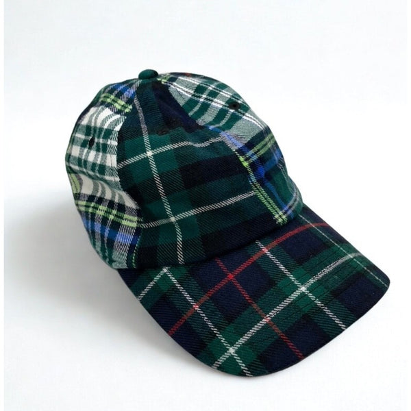 GAP Plaid Baseball Cap Hat Soft Flannel Brushed Cotton Tartan Adjustable OS