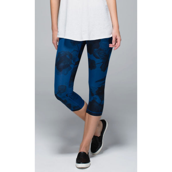 Lululemon Wunder Under Pant Full-On Luxtreme Jumbo Inky Floral Black Inkwell 6