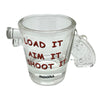 Load It Aim It Shoot It Gun Shaped Indiana Shot Glass