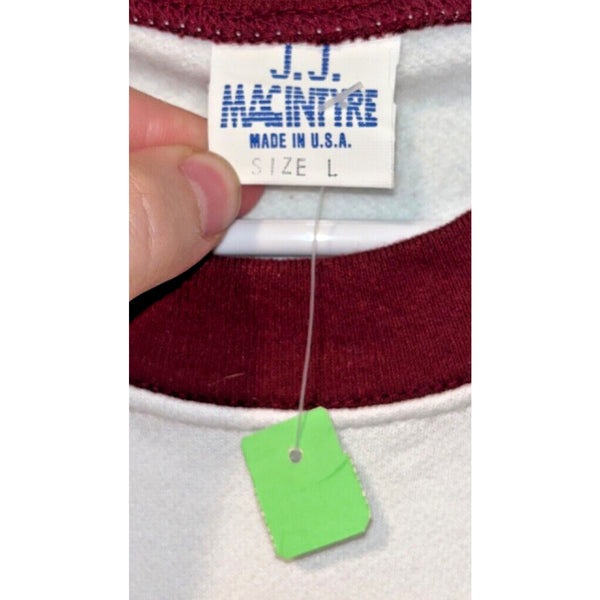 Brown University Sweatshirt JJ Macintyre Sz. L Vintage 80s Deadstock NWT