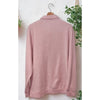 Criquet Mens L Pink Collared Polo Sweatshirt Rugby Pullover Kangaroo Pocket