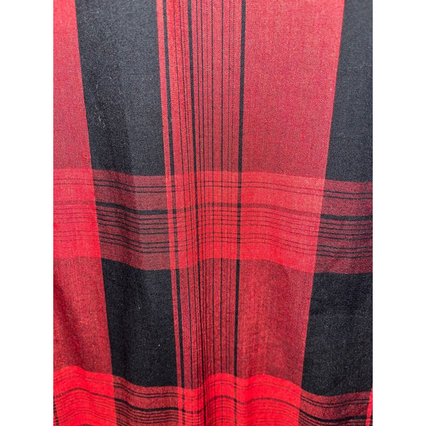 Wrangler Cowboy Cut Regular Fit X-Long Tail Shirt Rodeo 16-33 Buffalo Plaid VTG