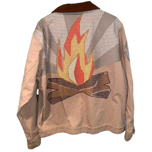Reves Camp Duck Canvas Trucker Jacket XL NWOT Limited Edition MSRP $260 Outdoor