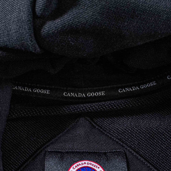 Canada Goose Huron Hoodie Black Medium Made In Italy Luxury Designer Pullover