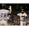 Colorado Rockies Charlie Blackmon MLB Majestic Flex Base Jersey 44 L Authentic