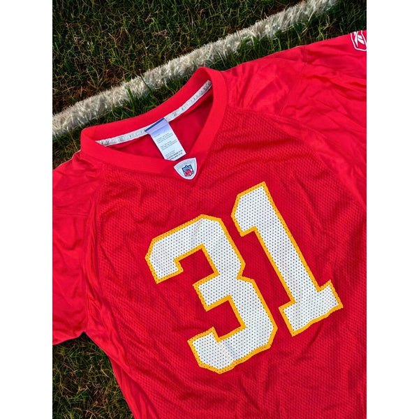 Kansas City Chiefs Priest Holmes #31 Reebok NFL Jersey Youth XL 18/20 Red EUC