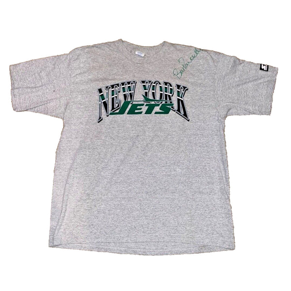 New York Jets Starter T Shirt XL Bill Parcells Signed Auto USA Rare NFL Vintage
