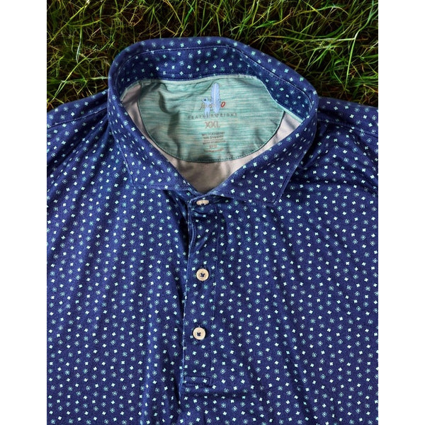 Johnnie-O Featherweight Polo 2XL Northampton GC Top O The Mornin