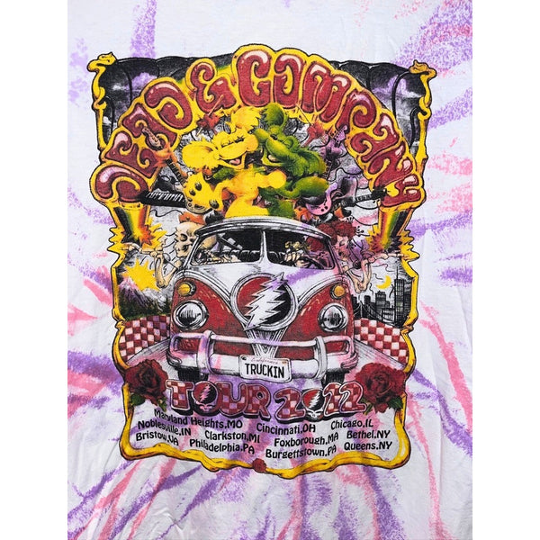 Grateful Dead Dead & Company Summer Tour 2022 Tie Dye T-Shirt Men's L Graphic