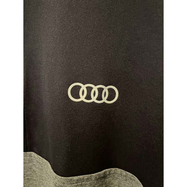 Adidas Audi Quarter Zip Pullover Mens XL Gray Black Performance Golf NWOT