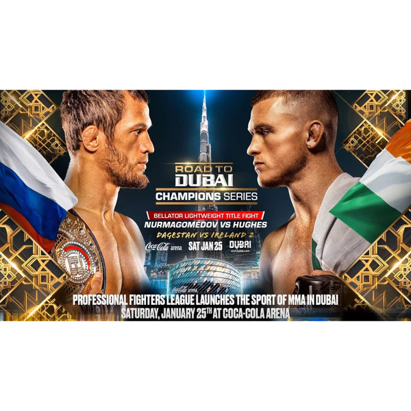 PFL Road to Dubai Champions Series Dagestan vs Ireland 2 Shirt Takedown Sz L