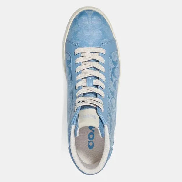 Coach Clip High Top Sneakers CH088 Signature Chambray Men’s Sz 10D NIB