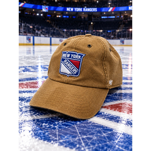 New York Rangers Carhartt 47 Brand Duck Canvas Hat Adjustable NHL Workwear Cap